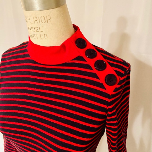 60’s Mod Style Long Sleeve Dress - Picture 2 of 4